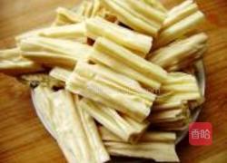 黄瓜拌腐竹的做法图解2