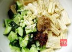 黄瓜拌腐竹的做法图解4