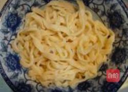 青瓜火腿手擀面的做法图解3