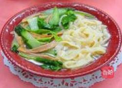 青瓜火腿手擀面的做法图解8