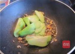虾米炒合掌瓜的做法图解4