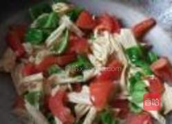 番茄炒腐竹的做法图解9