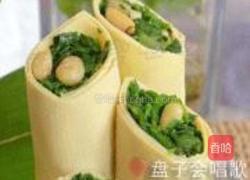 松仁菠菜竹子的做法图解7