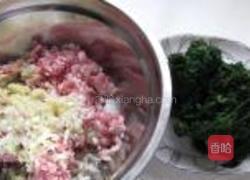 蒸荠菜鲜肉馄饨的做法图解1