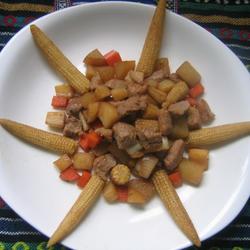 肉丁玉米笋的做法[图]