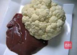 菜花烧猪肝的做法图解1