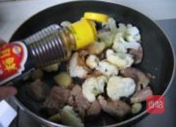 菜花烧猪肝的做法图解8