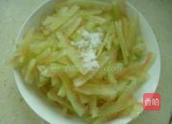 凉拌翠衣的做法图解2
