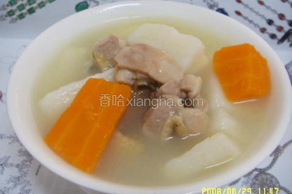 鲜淮山鸡汤