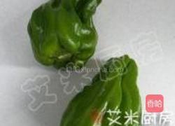 青椒炒干豆腐的做法图解2