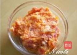 花式萝卜酿虾球的做法图解3