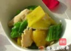 香菠凉瓜炒鸡片的做法图解16