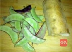 扁豆丝烧山丁的做法图解1