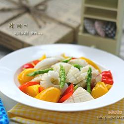 墨鱼卷烩杂蔬的做法[图]