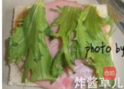 香蕉火腿三明治的做法图解5