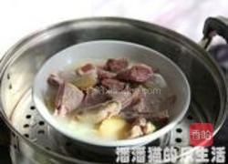 茨菰炖咸鸭的做法图解3