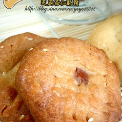 芝麻杏仁酥饼的做法[图]