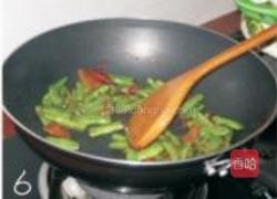 腊肉炒四季豆的做法图解6