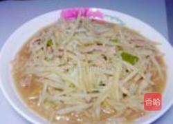 肉炒藕丝的做法图解6