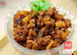 笋丁香菇肉酱的做法图解9