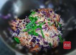 紫甘蓝斋炒米的做法图解8