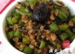 肉末橄榄菜四季豆的做法图解8