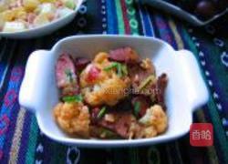 干锅菜花的做法图解9