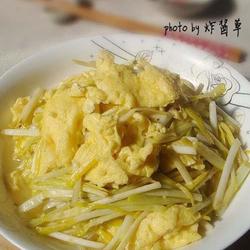 蒜黄炒滑蛋的做法[图]