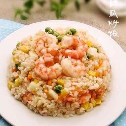 虾仁甜瓜炒饭的做法[图]