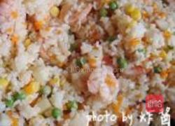 虾仁甜瓜炒饭的做法图解4