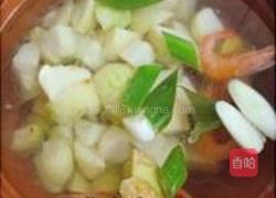 芋头豆腐鲜虾汤的做法图解4