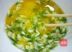 槐花煎蛋的做法图解3