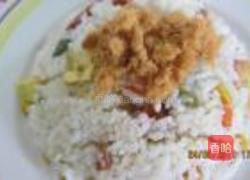 七彩杂锦炒饭的做法图解7