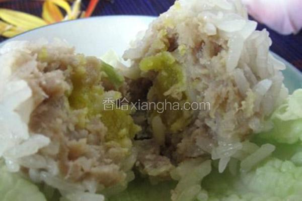 蛋黄糯米肉丸
