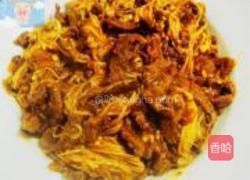 酱爆牛肉金针菇的做法图解9