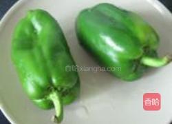 青椒蒜苔肉的做法图解1