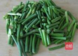 青椒蒜苔肉的做法图解3