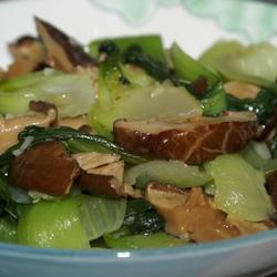 香菇炒上海青的做法[图]