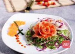 三文鱼沙拉的做法图解3