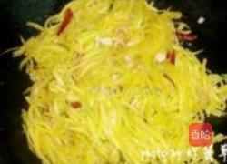 南瓜丝炒虾米的做法图解6