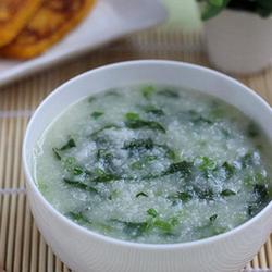 骨汤菠菜粥的做法[图]