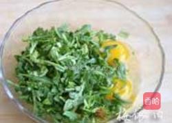 荠菜豆渣饼的做法图解4