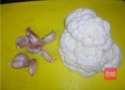菜花搭上瑶柱汁的做法图解1