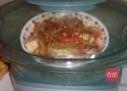 金针菜蒸鸡的做法图解4