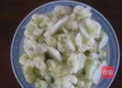 花菜炒虾的做法图解5