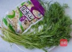 凉拌茴香杏仁的做法图解1