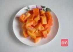 木瓜柳橙汁的做法图解2