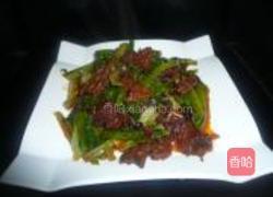 豆豉鲮鱼油麦菜的做法图解4