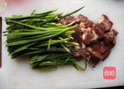 猪肝闷韭菜的做法图解3
