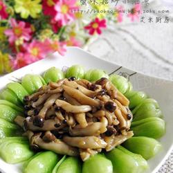 蟹味菇炒小油菜的做法[图]